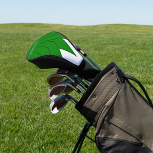 Green Art Deco Crown Design Golf Head Cover