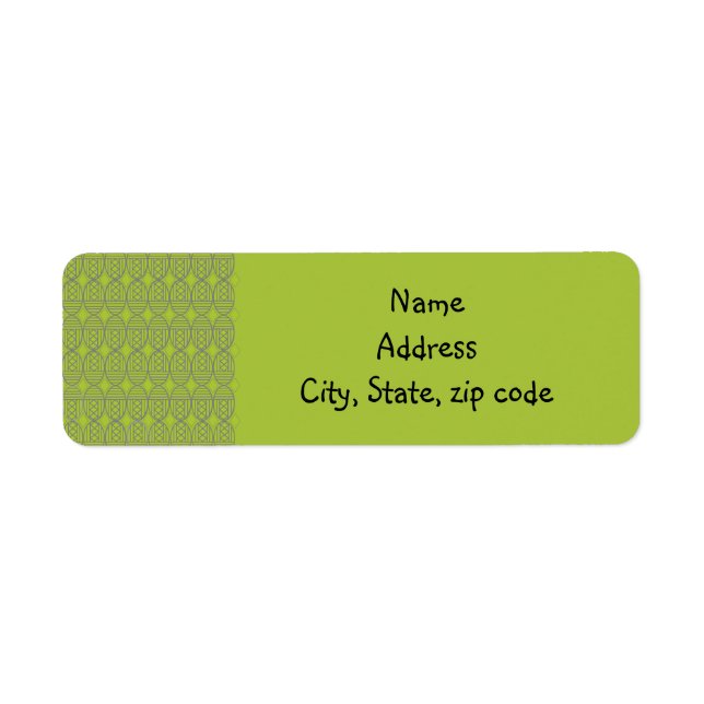 Green Art Deco Ovals (Front)