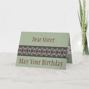 Green Artsy Floral Card