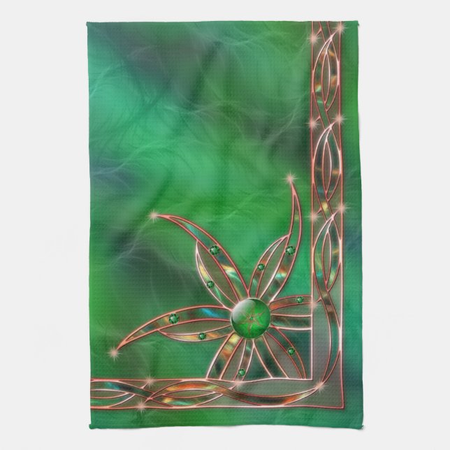 Green As the Grass Kitchen Towel (Vertical)