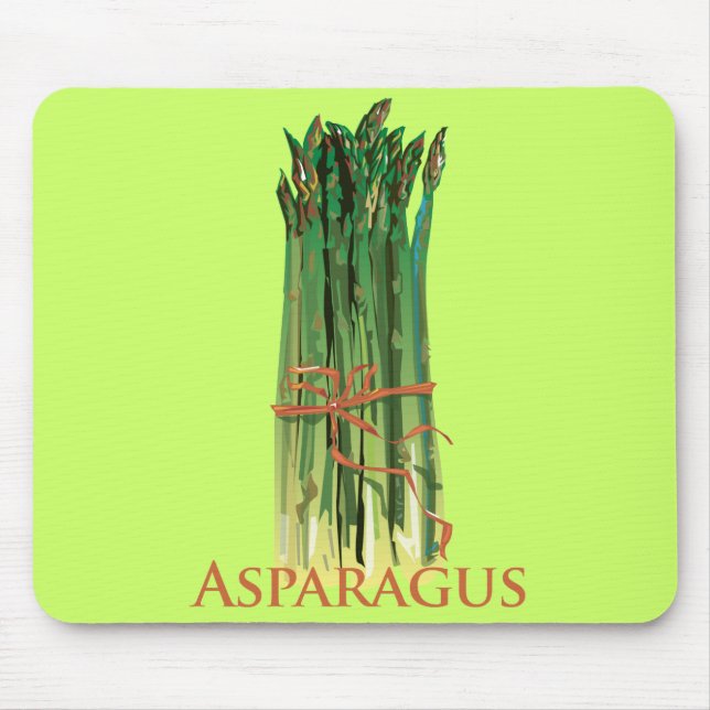 Green Asparagus Mouse Pad (Front)