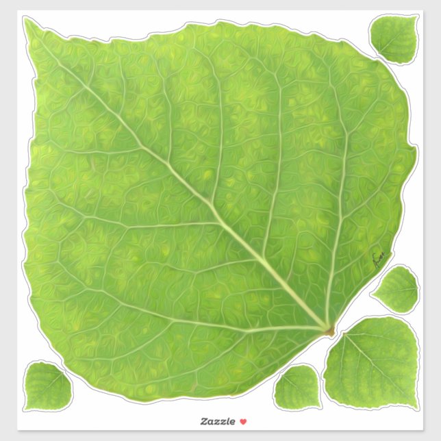 Green Aspen Leaf #11 (Sheet)
