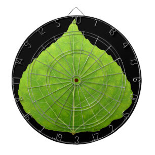 Green Aspen Leaf #11 Dartboard