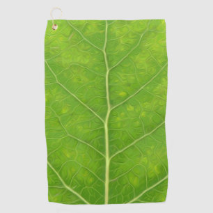 Green Aspen Leaf #11 Golf Towel