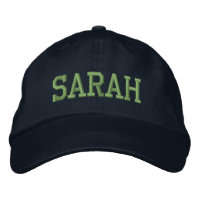 Green Athletic Block Monogram Custom Name
