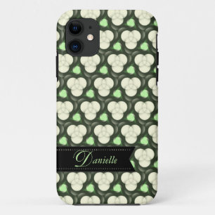 Green Atoms Modern pattern  iPhone 11 Case
