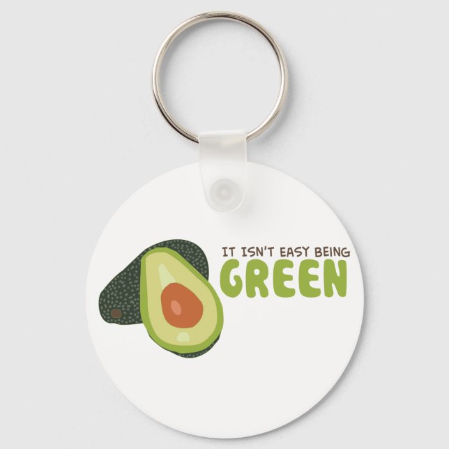Green Avocado Keychain (Front)