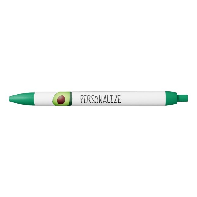 Green avocado logo custom writing pens (Front)