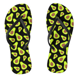 Green Avocados Vegetable Lover Veggie Healthy Food Flip Flops