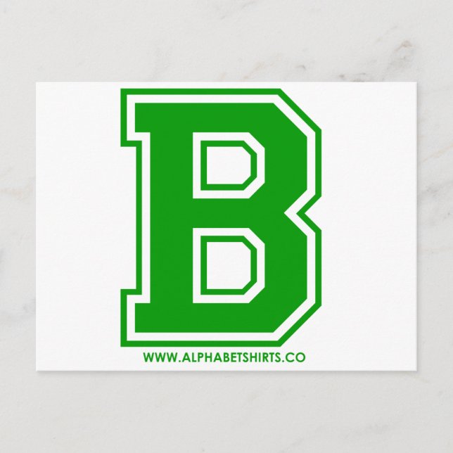 Green B Postcard (Front)