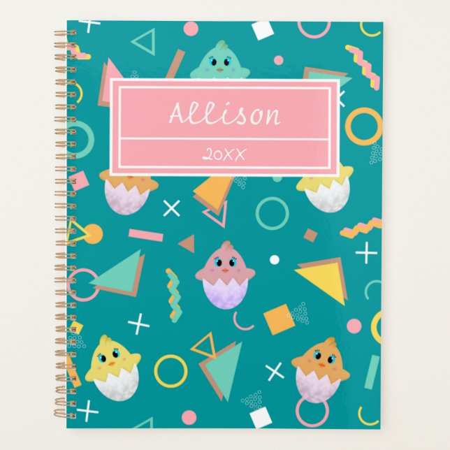 Green Baby Chick Planner (Front)