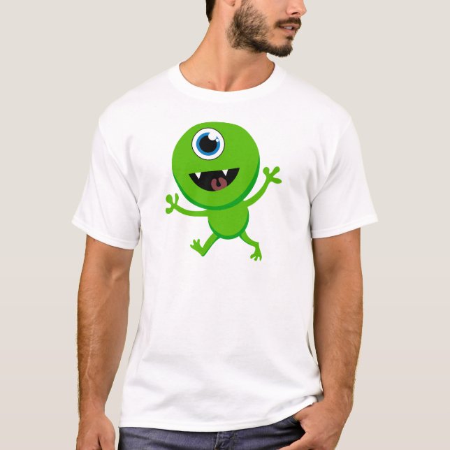 Green Baby Cyclops T-Shirt (Front)