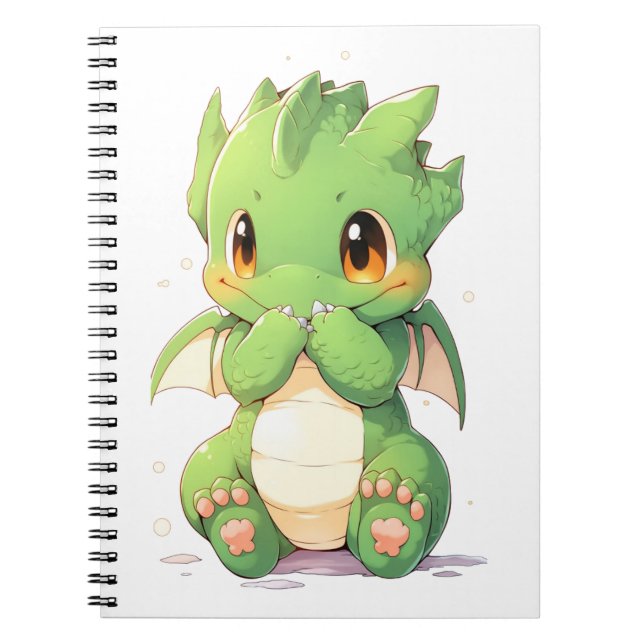 Green Baby Dragon Notebook (Front)