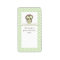 Green Baby Owl on Book Gift Bookplate Label