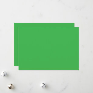 Green Background and White Border for a Modern Aes Holiday Card
