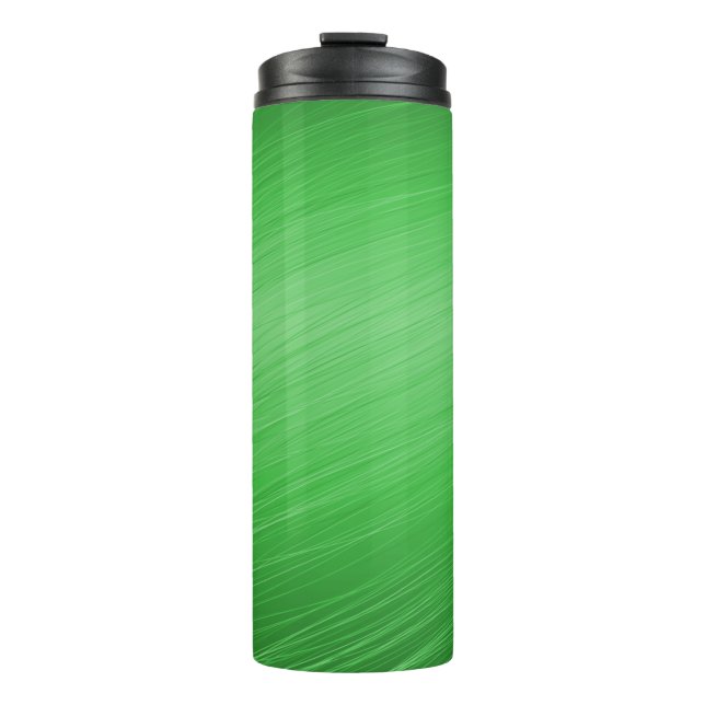Green background texture template thermal tumbler (Front)