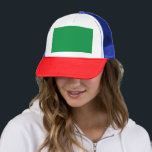 Green Background with White Border for Modern Aest Trucker Hat<br><div class="desc">Enhance your visuals with a minimalist and elegant touch! Discover the beauty of green background with white border design for striking colour contrast. Elevate your graphics with a modern twist</div>