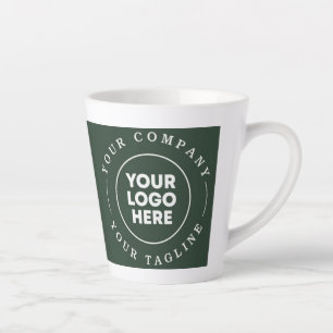 green background your logo here mug