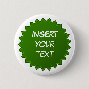 Green badge 2 inch round button
