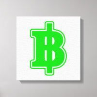 GREEN BAHT SIGN ฿ Thai Money Currency ฿
