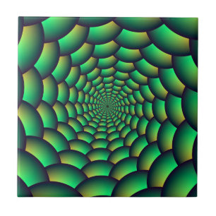 Green Ball Spiral Tunnel Tile