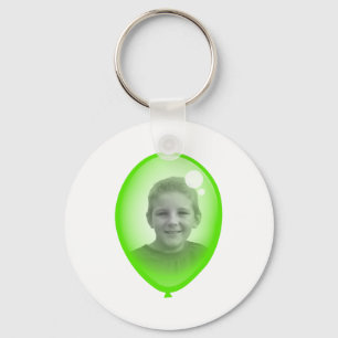 Green Balloon Template Keychain