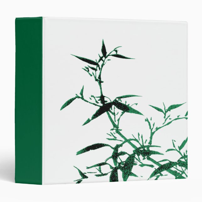 Green Bamboo Avery Binder (Front/Spine)