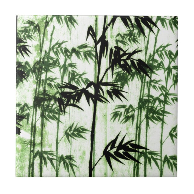 green bamboo - green bamboo tile (Front)