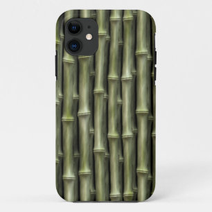 Green Bamboo Nature Pattern iPhone 11 Case