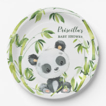 Green Bamboo Panda Gender Neutral Baby Shower