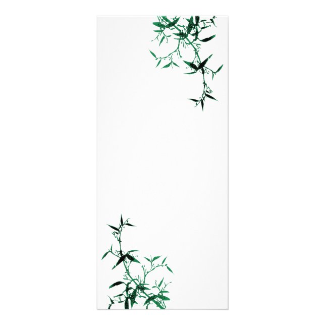 Green Bamboo Rack Card (Front)