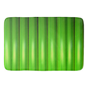 Green bamboo set bath mat