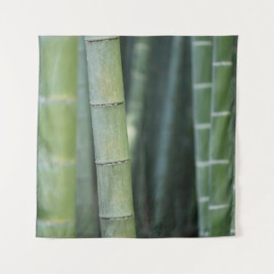 Green bamboo shoots tapestry