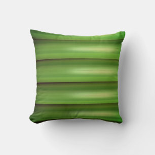Green Bamboo Throw Pillow