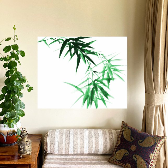 Green Bamboo Twig Photo Print (Creator Uploaded)