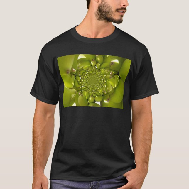 Green Banana Kaleidoscope Art Print/Graphic T-Shirt (Front)