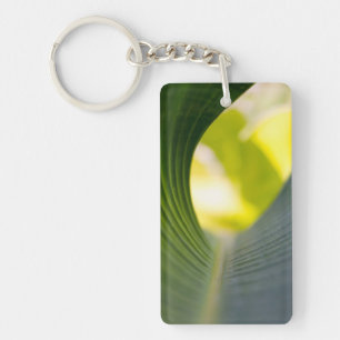 green banana leaf keychain