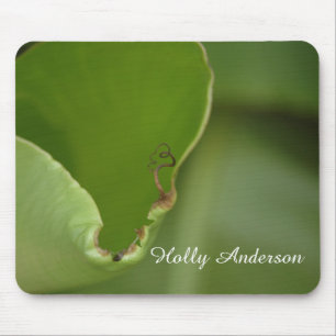 Green Banana Leaf Photo 16 in Light, Personalized Mouse Pad
