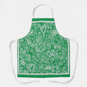 Green Bandana All-Over Print Apron