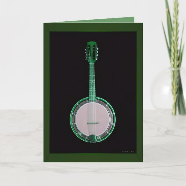 Green Banjo Card (Front)