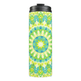 Green Base Mandala Thermal Tumbler