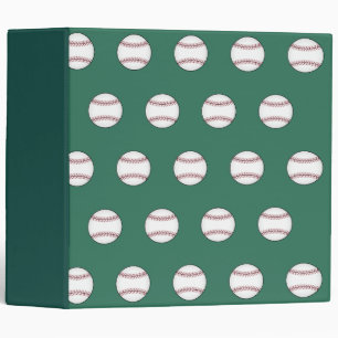 Green Baseball Card Organizer Binder Gift