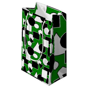 Green Bauhaus Collage Small Gift Bag