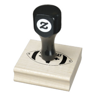Green Bay Football Theme Rubber Stamp