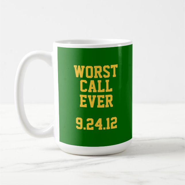 Green Bay Football: Worst Call Ever 9/24/12 Mug (Left)