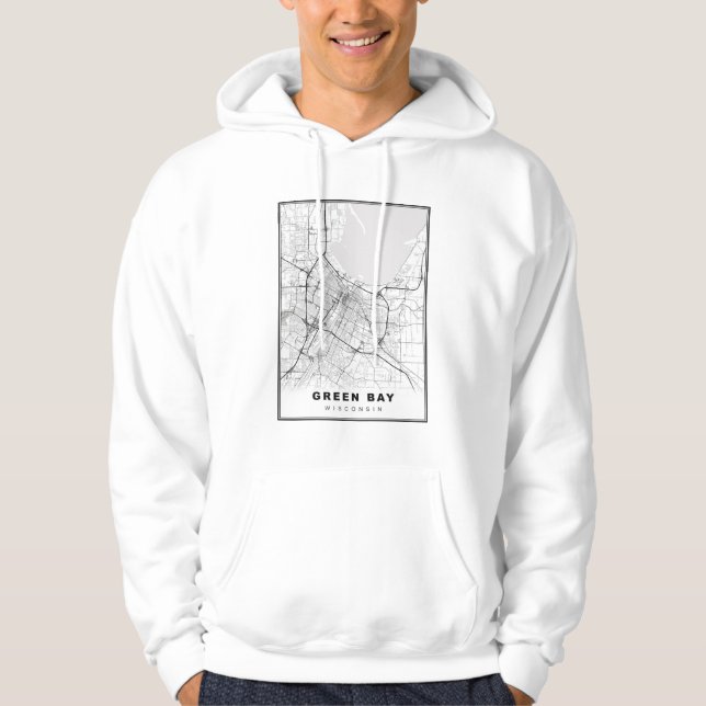 Green Bay Map Hoodie (Front)