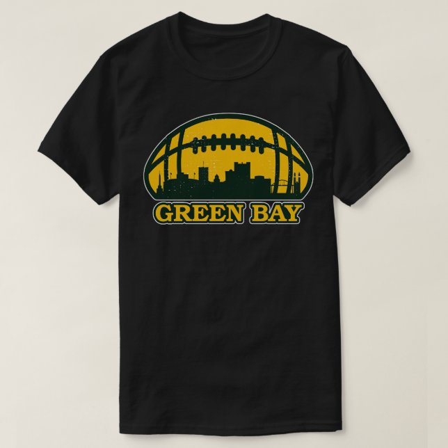 Green Bay  Skyline T-Shirt (Design Front)