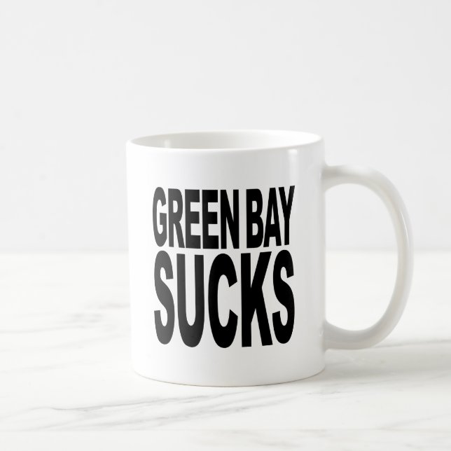 Green Bay Sucks Coffee Mug (Right)
