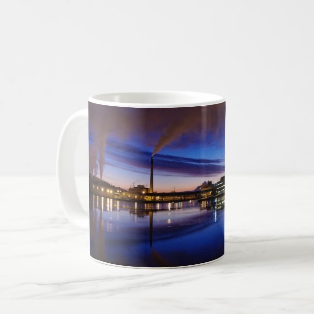 Green Bay Wisconsin night scene mug (Front Left)