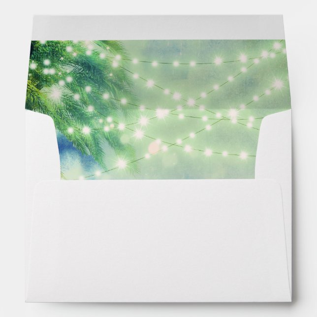 green beach palm tree lights envelopes (Back (Bottom))